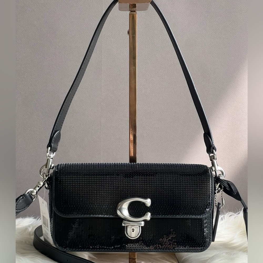 CM428 - Coach Studio Baguette Bag with Sequins